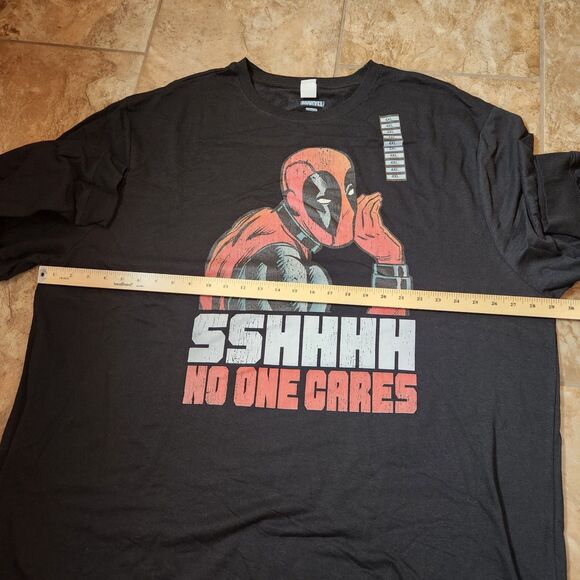Marvel Sweatshirt Men’s 4XL – SSHHHH No One Cares Graphic Crewneck - Picture 3 of 8